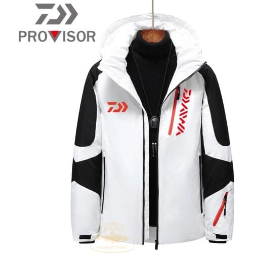 New Daiwa Down Jacket Winter Windproof and Waterproof Fishing Clothes Mens Winter Outdoor Warm Fishing Down Jacket DAIWA 2021