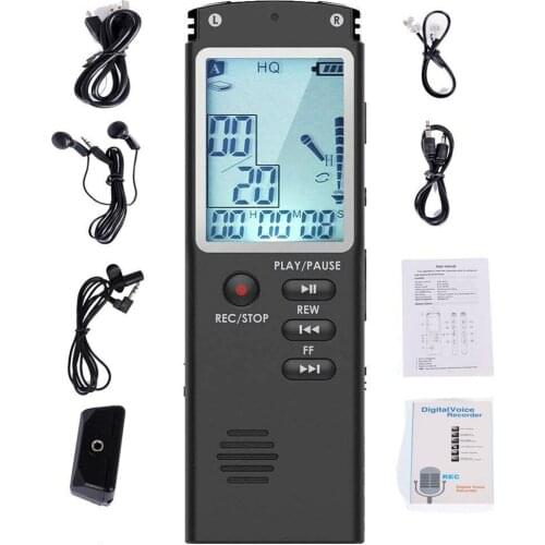 New 8GB/16GB/32GB Voice Recorder USB Professional 96 Hours Dictaphone Digital Audio Voice Recorder With WAV,MP3 Player