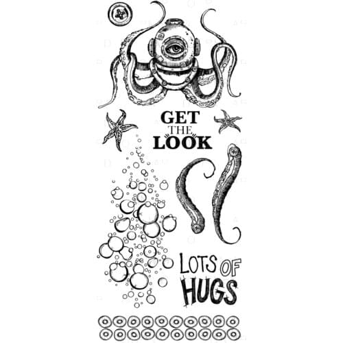 Underwater world transparent Clear Silicone Stamp/Seal for DIY scrapbooking/photo album Decorative clear stamp sheets B092