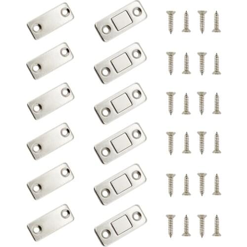 Cabinet Door Magnet,Ultra Thin Magnetic Door Catch,Stainless Steel Drawer Magnet Catch for Sliding Door Closure Kitchen Hardware