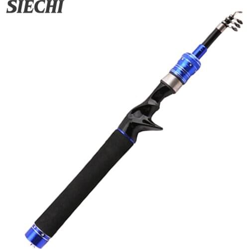 New Telescopic Spinning Casting Fishing Lure Rod Carbon Fiber Stainless Travel 1.5m 1.8m 2.1m 2.4m High Quality