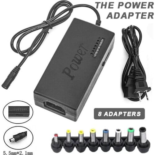 96W Universal Laptop Charger Adapter Suitable for Samsung Sony Toshiba AcerLenovo 12-24V Adjustable Power Supply Connector Cable