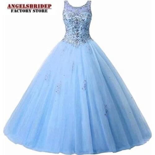 Vintage Sheer Neck Ball Gown Vestidos De Quinceanera Dresses Sweet 16 Formal Appliques Floor-Length Princess Celebrity Gowns