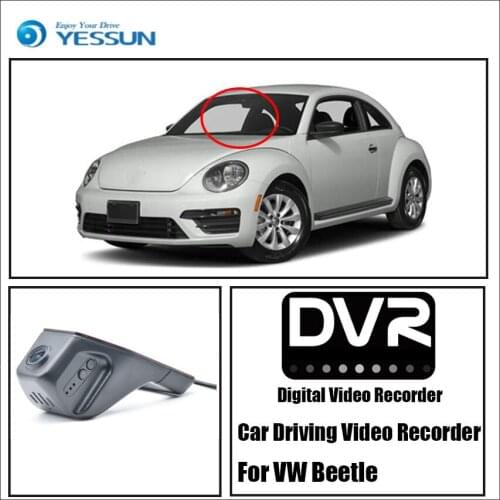 YESSUN for Volkswagen Beetle Car Driving Video Recorder DVR Mini Control APP Wifi Camera Registrator Dash Cam Original Style