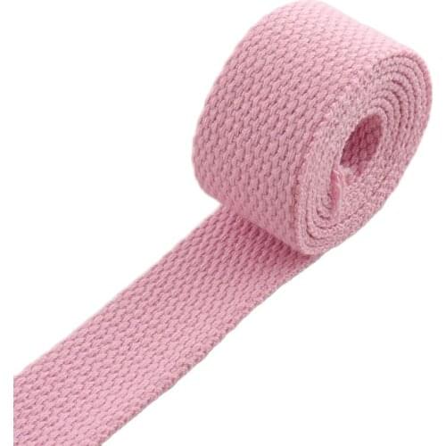 1"(25mm)PINK Webbing Bag Straps Purse Ribbon Totes Belts Tape Bag cotton webbing dog collar,shoulder belt wallet luggage and bag