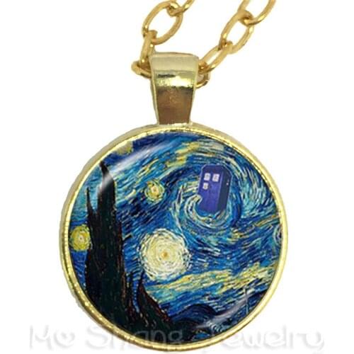 1pcs 25mm Round Glass Cabochon Handmade Tree Of Life Necklace For Fridends Dr Who Sweaterchain Best Gifts