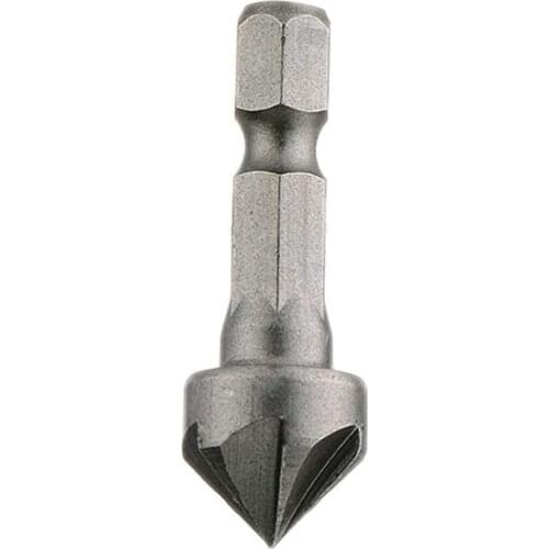 1 PC Countersink Drill Chamfer Bit 1/4 Hex Shank Carpentry Woodworking Angle Point Bevel Cutting Cutter 90 Degree