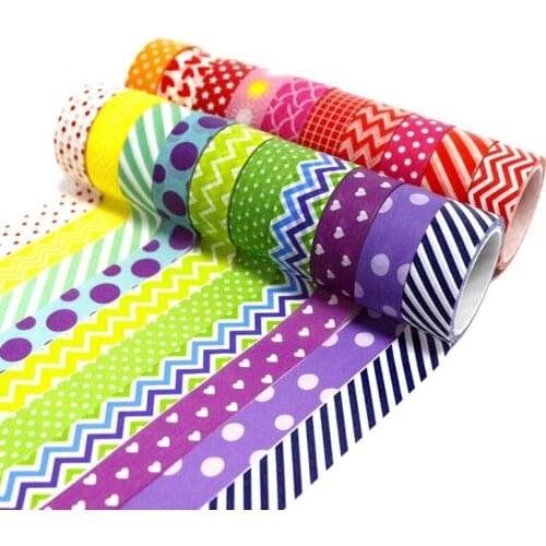 20 Rolls Washi Tape Set, 15mm Wide Decorative Color Tape for DIY Diary, DIY Decoration and Craft Supplies