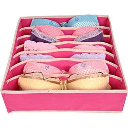 4Pcs Storage Box Underwear Bra Sock Tie Closet Organizer Container Drawer Set