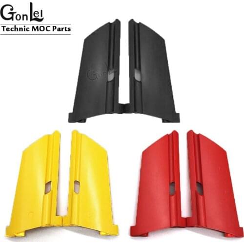 4Pcs/lot High-Tech Panel Fairing #20, #21 Large Long, Small Hole, MOC 44350 44351 Building Block Brick Parts DIY Car Panels Toys