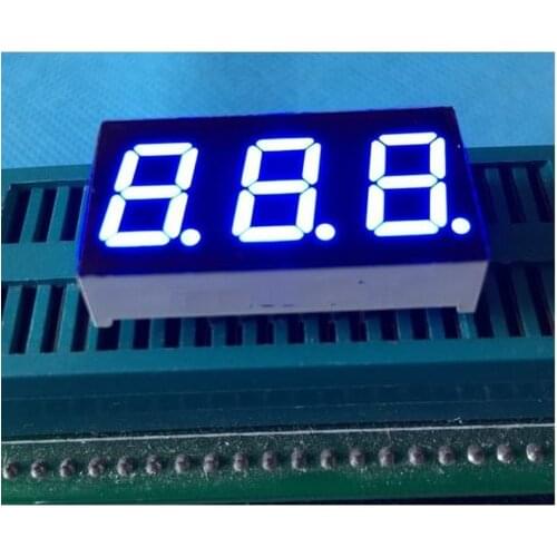 5 pcs 0.28 inch 3 digit led display 7 seg segment Common anode Blue NEW