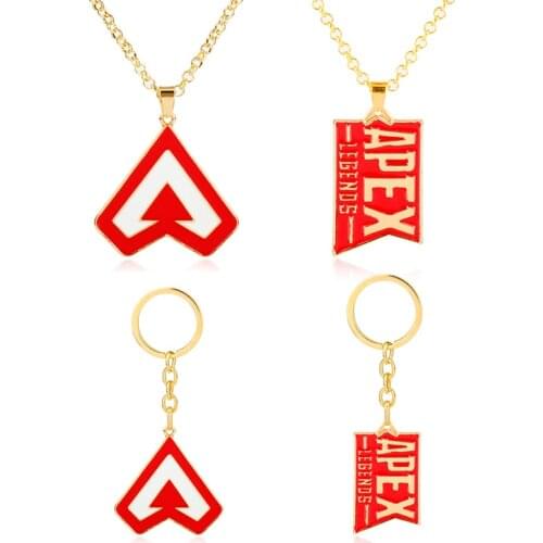 Apex Legends Pendant Dog Tag enamel Necklaces hot FPS Game Logo keychain Fans Souvenirs Friends Kids Gifts Charm Fashion Jewelry