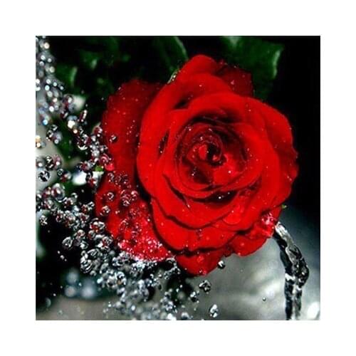 ARMYQZ 5D DIY round diamond square diamond embroidery flower picture rhinestone diamond painting rose mosaic home decoration gif