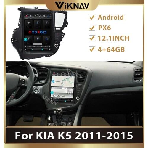 Car Radio for KIA K5 2011 2012 2013 2014 2015 Android Auto Stereo Receiver Multimedia Player Vertical Screen GPS Navigation