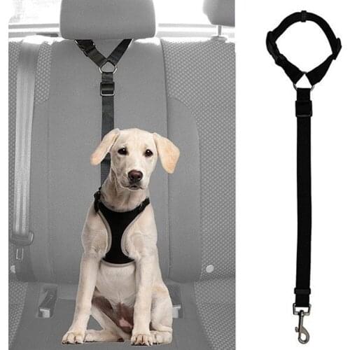 Hot-selling Pet Car Seat Belt Cat And Dog Car Towing Rope Adjustable Length Practical Pet Car Seat Belt Car Travel Towing Rope