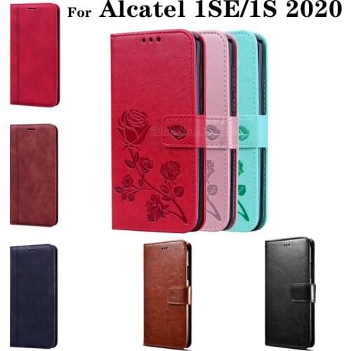 PU Leather Case For Alcatel 1S 1SE 2020 Flip Stand Cover Case For 5030F 5030U 5028Y 5024D Premium Wallet Funda Coque Cases