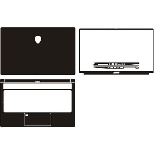 Laptop Carbon Fiber Vinyl Skin Sticker Cover For MSI Prestige P75 17.3"