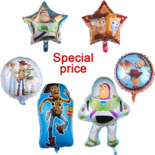 Disney Toy Story Party Balloons Decoration Supplies Cartoon Toy Story Lightyear Balloons For Kids Birthday Party Decor Toys 1pcs