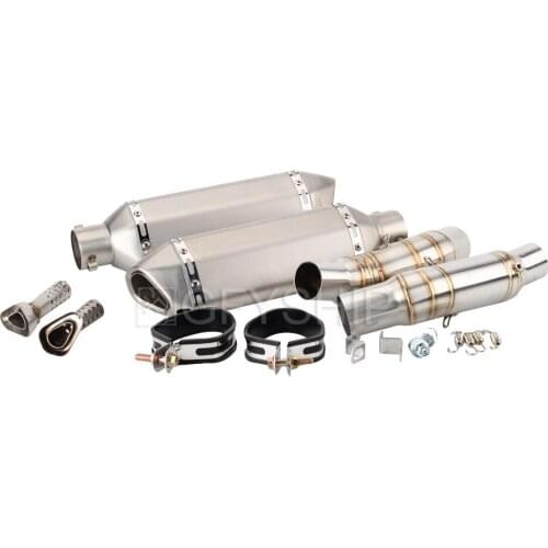 For Kawasaki Z1000 2010 to 2017 2018 2019 Z1000SX Ninja 1000 Z1000 Escape Slip-on Motorcycle Exhaust And Mid Link Pipe System