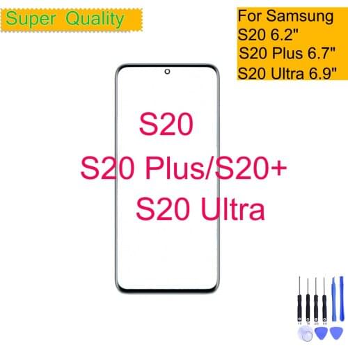 Replacement For Samsung Galaxy S20 G980 G980F S20 Plus G985 G985F S20 Ultra Touch Screen Front Glass Panel Outer LCD Glass Lens