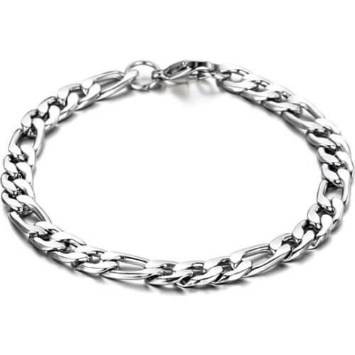 Minimalist Stainless Steel Chain Bracelets For Women Men New Fashion Vintage Punk Hiphop Party Jewelry Gifts