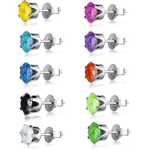 Fashion Gift Cubic Zirconia Stud Earrings for Women, Tiny Earrings Wholesale