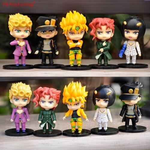 Playful bag 5pcs/set Collectible Dio & Giorno Giovanna & Kujo Jotaro & Bucciarati pvc figure Japan Anime action figure Gift HF97
