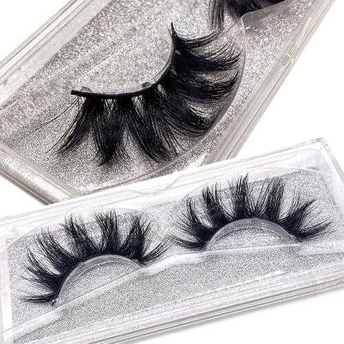 20mm Lashes Make Up Natural Fluffy 6D Mink Eyelashes Extension Cross Thick Simulation High-Quality Eye Perfect W Model