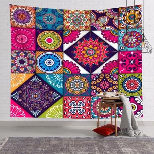 Nordic Ethnic Style Mandala Series Background Hanging Cloth Guesthouse Decoration Tapestry Room Renovation Wall Cloth tapestry