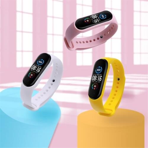 NEW sport Man smart watch band Mi Band 5 Strap For Xiao mi Mi Band 5 Strap Compatible Bracelet Wristband Pulseira Mi band 5 4 3