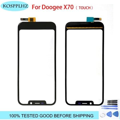 Black color For Doogee X70 Touch Screen Touch Panel Sensor Cell phone Accessories +Tools