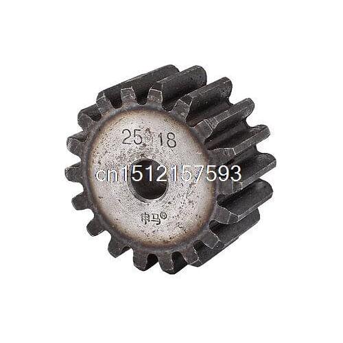Gray 10mm x 50mm x 25mm Module 2.5 18 Teeth Metal Straight Spur Gear Wheel