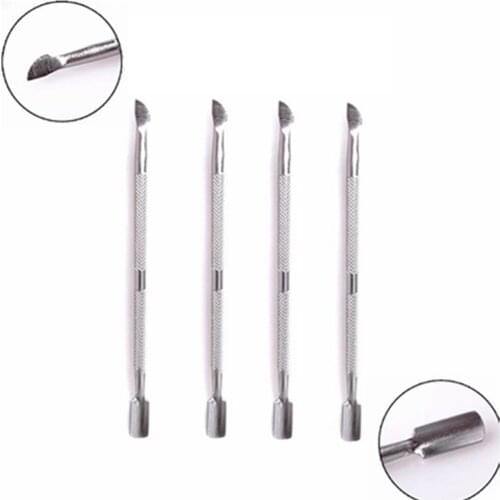 1 Pc Stainless Steel Double Heads Nail Cuticle Pusher Scraper Nail Polish Remover Cleaner Manicure Pedicure Tools Nail Art Tools