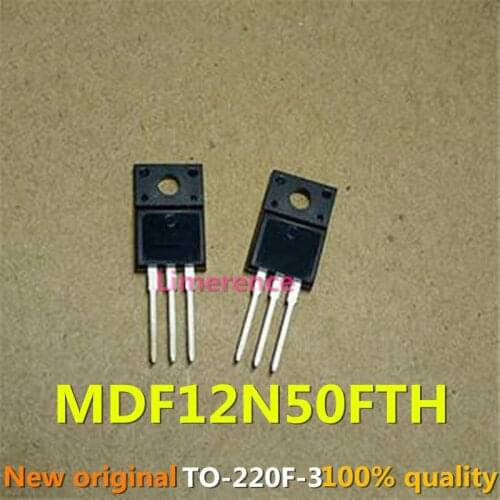 100% nuevo 50 unids/lote original MOSFET MDF12N50FTH 12N50 TO-220F MDF12N50F 12A500V Transistor