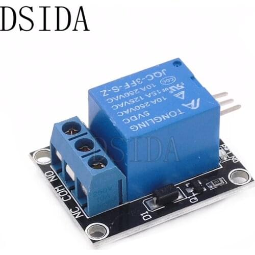 100PCS JQC-3FF-S-Z Module KY-019 5V One 1 Channel Relay Module Board Shield For PIC AVR DSP ARM for arduino Relay