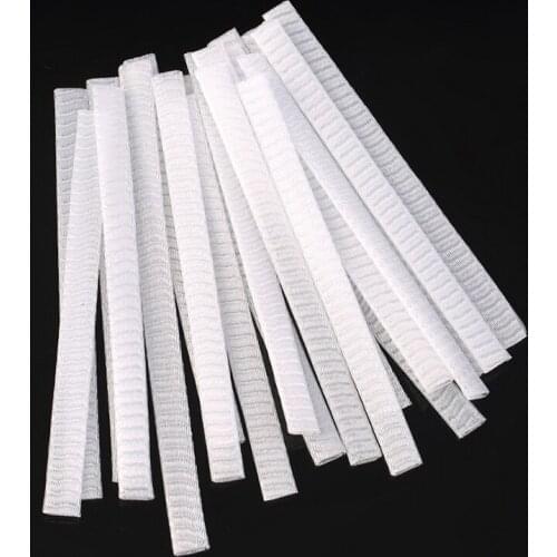 200 Pcs/Lot Nylon Sheer Mesh Netting Slip on Make Up Brush Guard Forming Hair Shape Makeup Bristle Protectors White