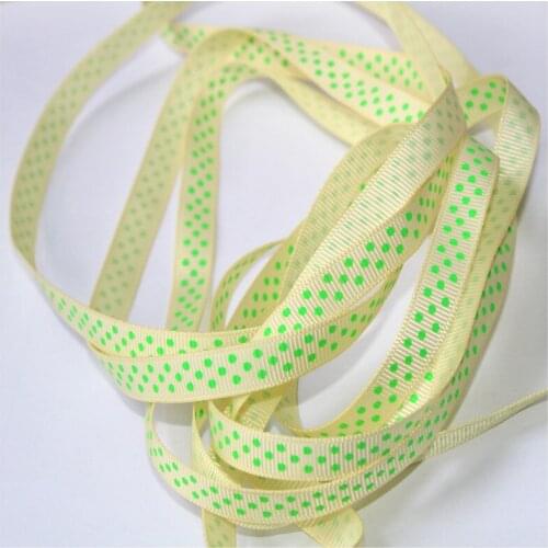 3/8'' 9mm Dots grosgrain Ribbon Dotty spot gift Hair Ribbons Accessories DP09-580