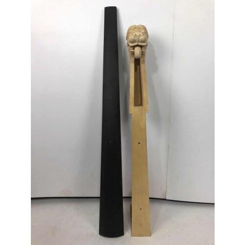 3 / 4 1 / 4 1 / 2 1 / 8 bass upright lion cello head Maple material carving, pure natural black without dyeing