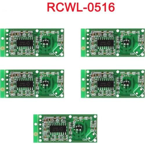 5pcs/lot RCWL-0516 Microwave Doppler Radar Sensor Switch Module Human Induction Board Detector for Arduino RCmall