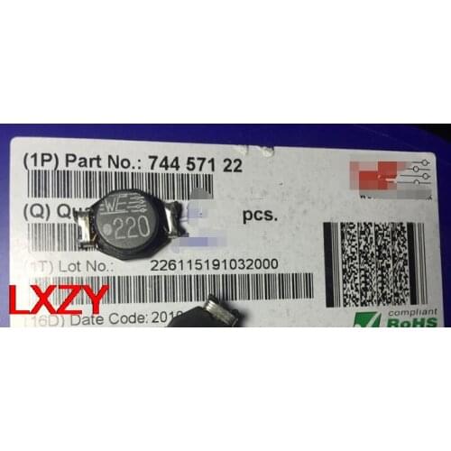 Free Shipping 10PCS/lot 74457122 WE-PD4 XL 22UH 6.5A 22X15X7MM W E Chip Winding Inductor