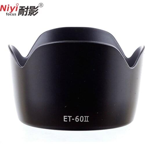 1pcs camera lens hood ET-60 II ET60II Petal Buckle lens hood for Canon EF 75-300mm F/4-5.6 III & EF-S 55-250mm f/4-5.6 IS
