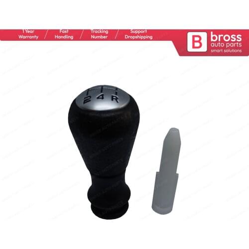 Bross Auto Parts BSP659 5-Speed Gear Shift Stick Knob Adapter 2403AP Black Chrome For Peugeot 106 206 306 406 Ship From Turkey