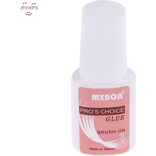 7g Fast Drying Nail Glue for False Nails Glitter Acrylic Decoration with Brush False Nail Tips Design Faux Nail Care Tools