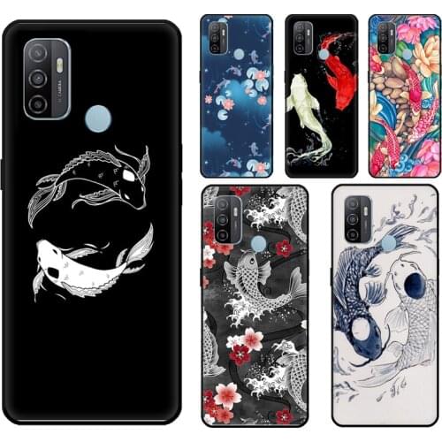 Ying Yang Koi Fish For OPPO A53 2020 A31 A5 A9 A83 A91 A15 A1K A5S A52 A72 Reno 2 Z 4 Pro F5 F7 Phone Cover