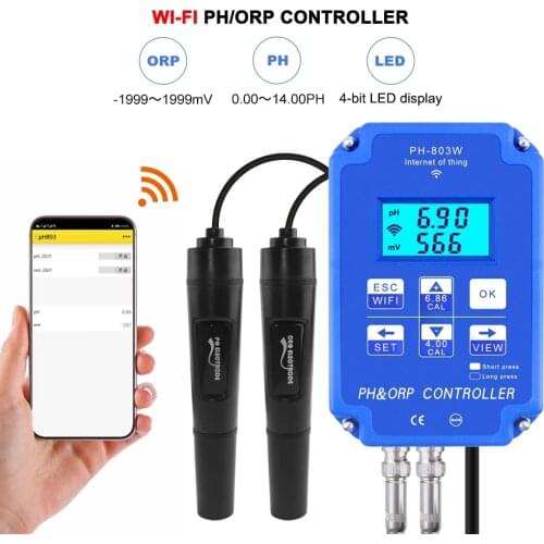 High-precision KL-803W WiFi Monitoring Digital Acid-base and Redox Controller PH Meter ORP Meter