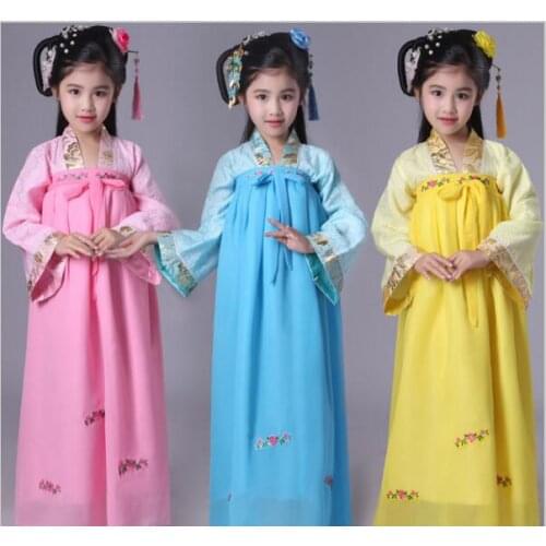 Childrens Fairy Dance Costume Empress Wu Zetian Girl Hanfu Dress Chinese National Dance Costume Kids Chinese Ancient Clothes18