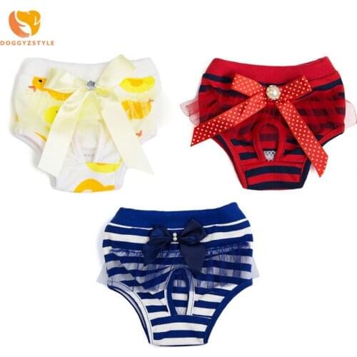 Pet Dog Health Physiological Pant Dog Clothes Dog Sanitary Diaper Menstruation Breathable Dog Panties Shorts Underwear