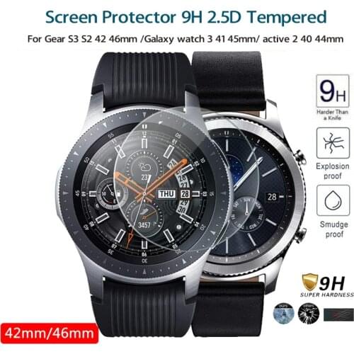 Galaxy watch 46mm For Samsung Gear S3 Frontier Galaxy watch 42mm Gear Sport band Screen Protector 9H 2.5D Tempered S 3 active 2