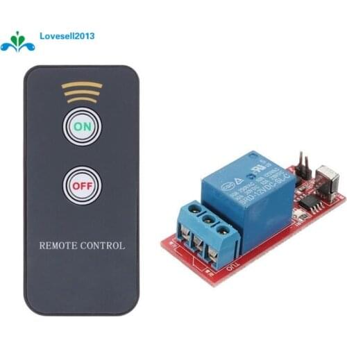 12V 1 Channel Infrared Switch Relay Driving Module Board Remote Controller