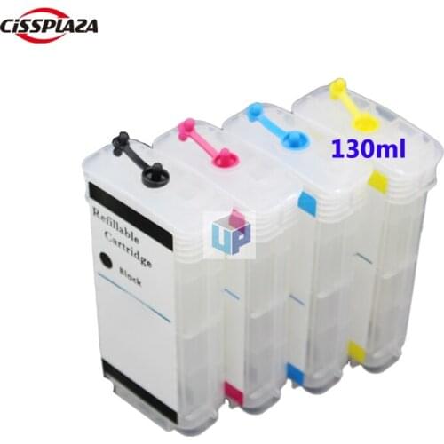CISSPLAZA 130ML compatible for HP88 L7500 L7550 L7580 L7590 L7600 K550 K5400 K8600 CISS CIS refillable ink cartridge Long 18